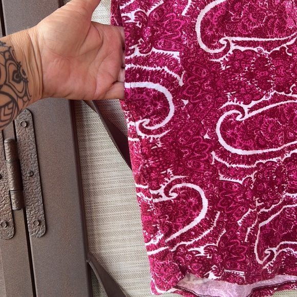 Lucky Brand Pink Floral T-Shirt Dress w/ Pockets - Picture 3 of 9